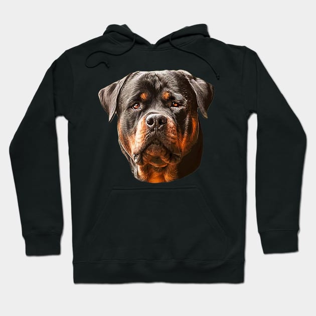 Rottweiler Dog Hoodie by Elarex